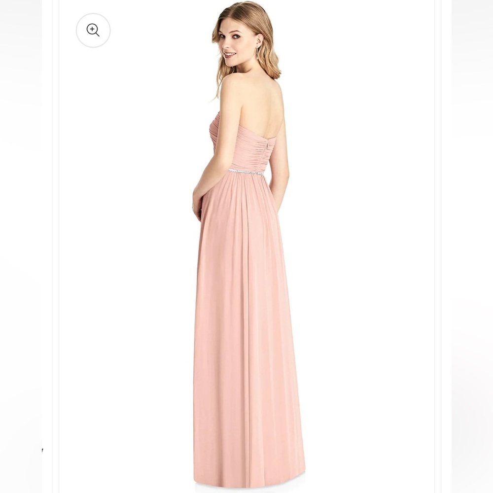 Jenny Peckham bridesmaid blush strapless dress size 0
